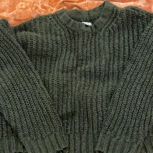 American Eagle Forest Green Sweater